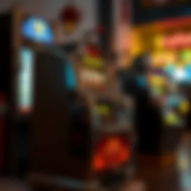 Vintage slot machine with bright colors