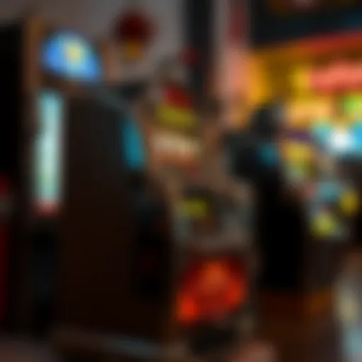 Vintage slot machine with bright colors