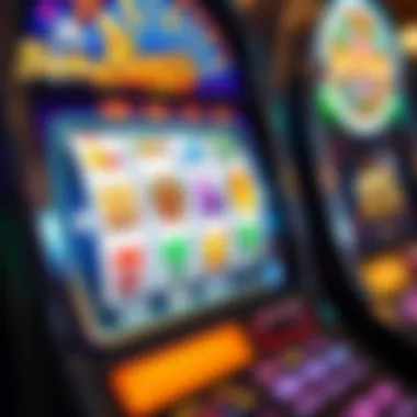 Close-up of Belterra slot machine interface displaying game mechanics