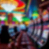 Interior view of a modern casino featuring Belterra slot machines