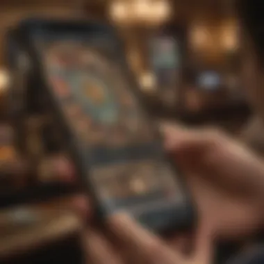 Highlighting unique features of the Caesars Slot App in action