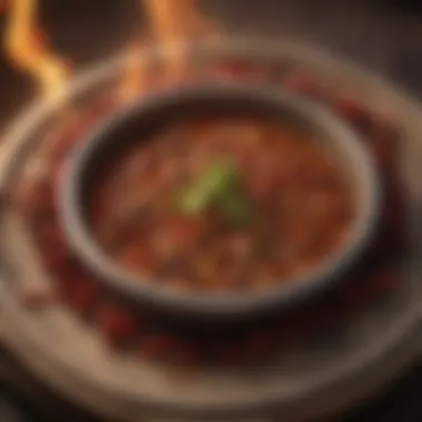 Artistic representation of the cultural elements reflected in the Chili Chili Fire Slot design