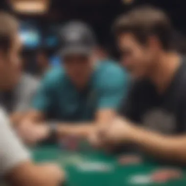 Dynamic tournament action at a local poker venue