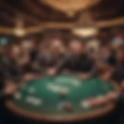 High-stakes poker table at Resorts World