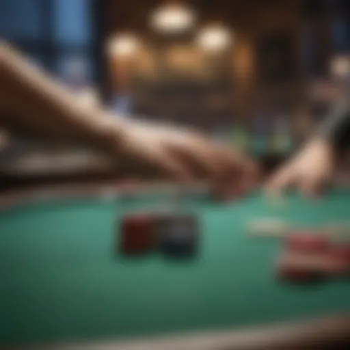 Strategic gameplay at a poker table