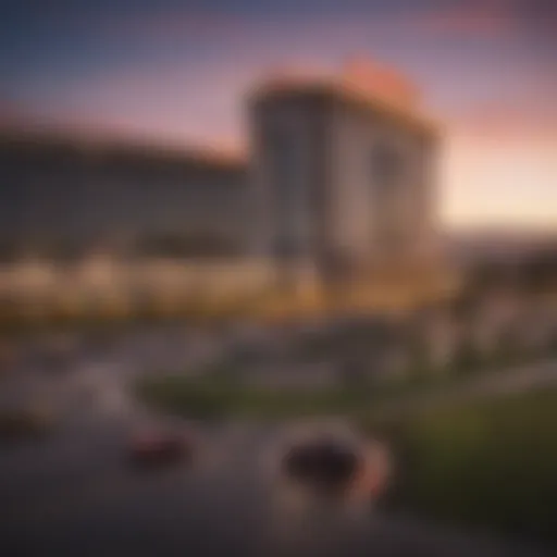 A scenic view of Graton Casino from a distance.