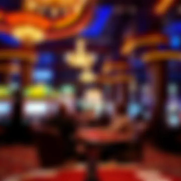 Luxurious gaming area with vibrant atmosphere