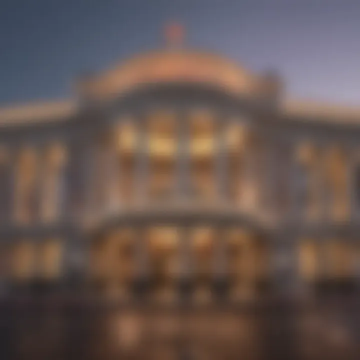 Exterior view of Caesars Casino showcasing its grandeur