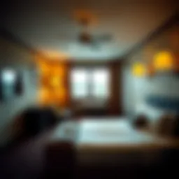 Cozy hotel room with modern amenities