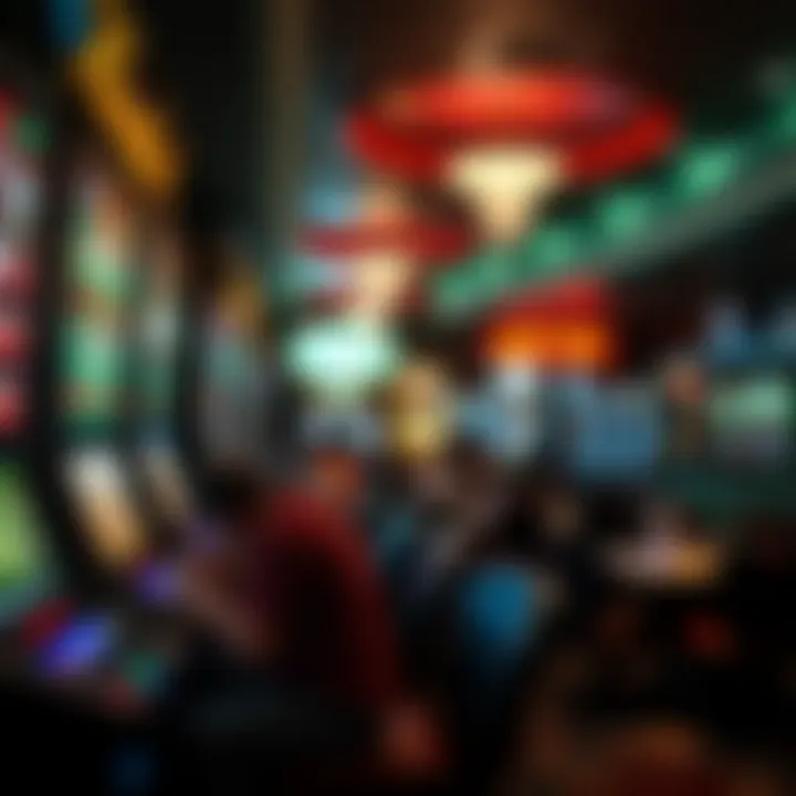 Lively gaming area at Tioga Downs