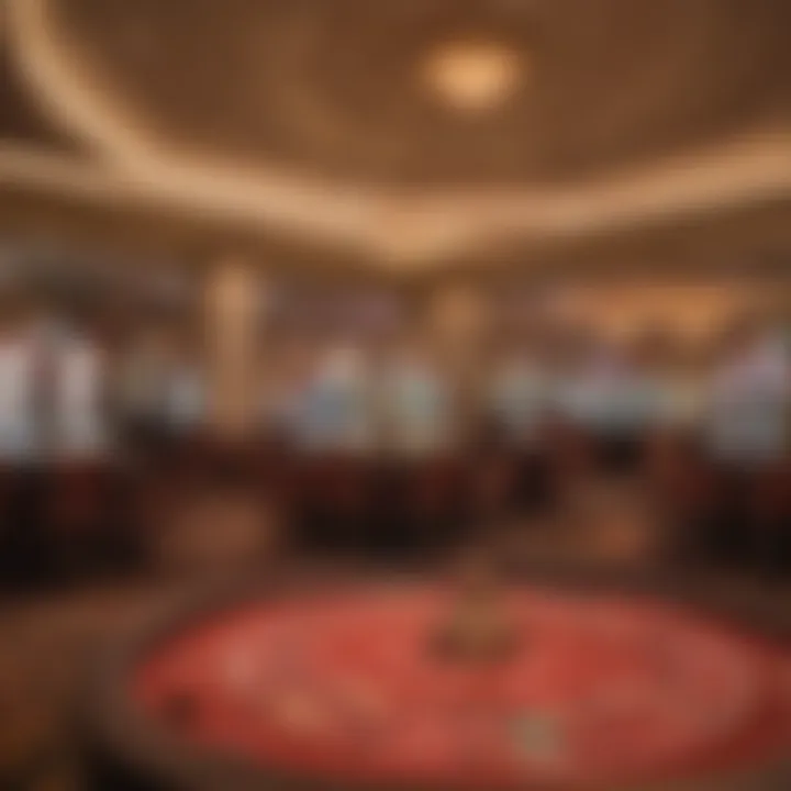 Luxurious casino floor inside Caesars Palace filled with gaming options