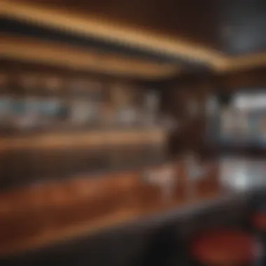 An inviting bar area within a casino showcasing local drinks