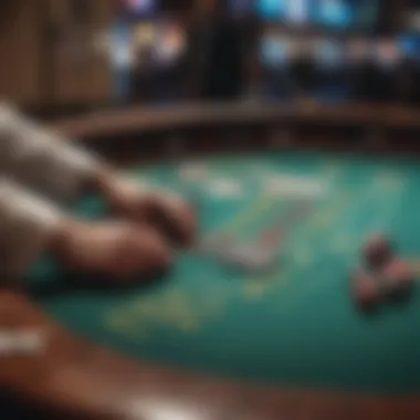 High-Stakes Gaming Experience Gambling table showcasing high-stakes gaming