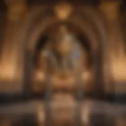 A captivating view of Cleopatra Casino's entrance showcasing its majestic Egyptian architecture.