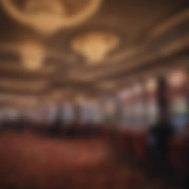 Interior of a vibrant casino with patrons enjoying various gaming options