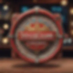 Intricate design of DoubleDown Casino logo