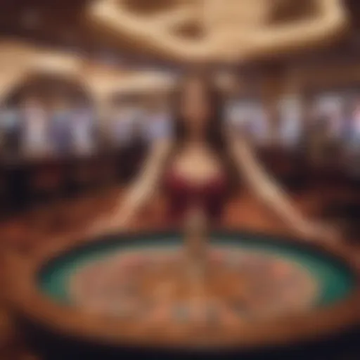 Vibrant casino floor with free gaming options