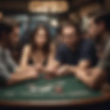 Social Aspects of Online Poker A group of friends enjoying a virtual poker game online