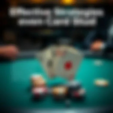 An infographic depicting strategies for winning at Seven Card Stud.