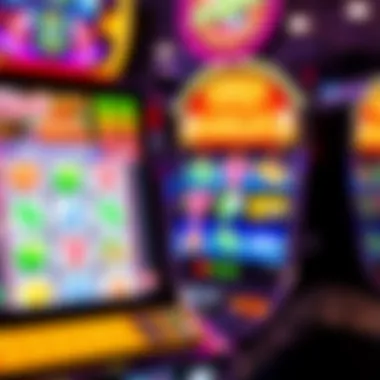 Virtual top dollar slot machine interface showcasing vibrant graphics