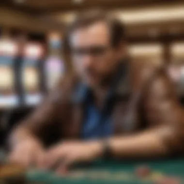 A thoughtful player contemplating strategies for video poker success