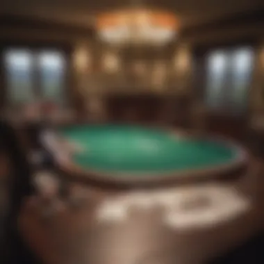 Setting the Stage for Home Poker A beautifully arranged poker table ready for a game night