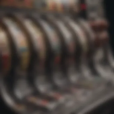 An intricate look at the internal mechanics of a slot machine, highlighting how it operates