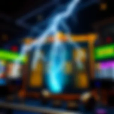 Cascading symbols and multi-line win mechanics in Lightning Link gameplay