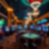 Luxurious gaming floor at a mlife casino