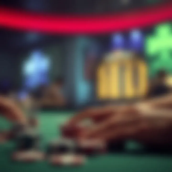 Visual representation of responsible gambling practices in gaming applications