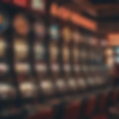 A digital landscape of online slot machines