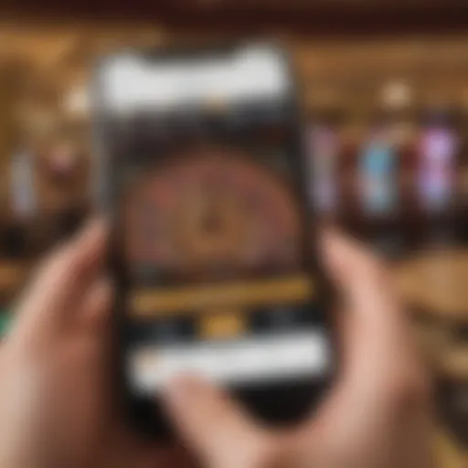 Caesars Casino app interface showcasing bonus codes