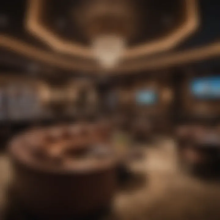 Inside a luxurious casino lounge