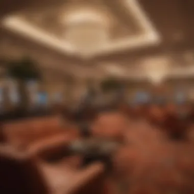 Relaxing lounge area within a casino