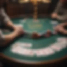 A captivating table setup showcasing Free Three Card Poker