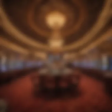 Intricate Interior Design of a Las Vegas Casino Intricate interior design of a famous Las Vegas casino