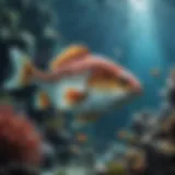 A vibrant underwater scene showcasing various fish