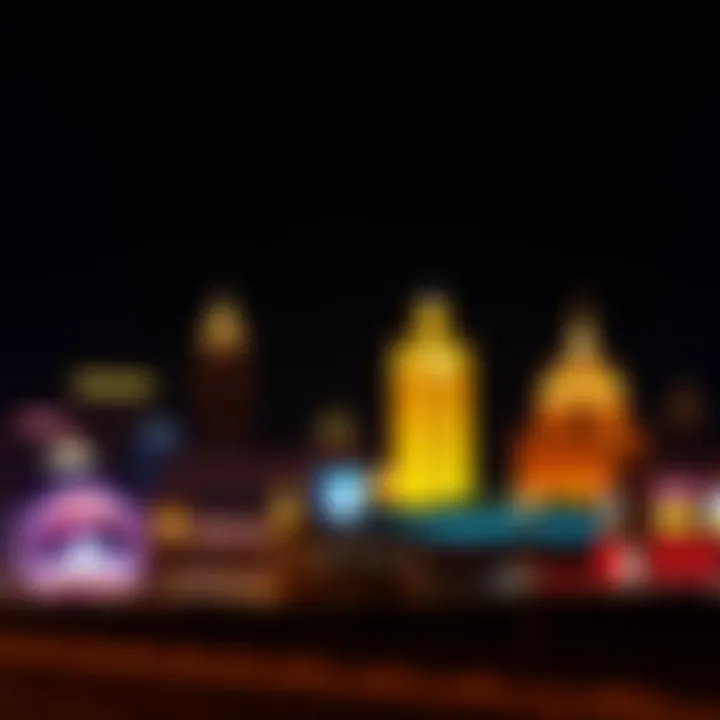 Nebraska casino skyline at night