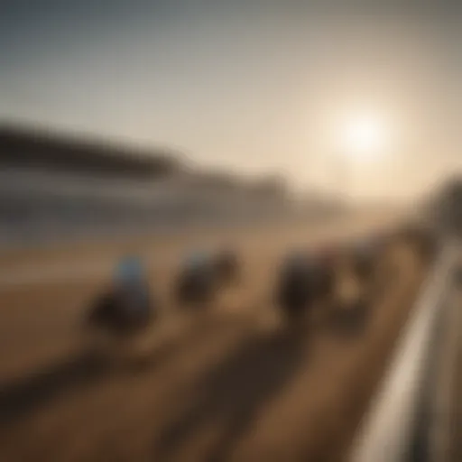 Spectacular view of the Dubai World Cup racetrack