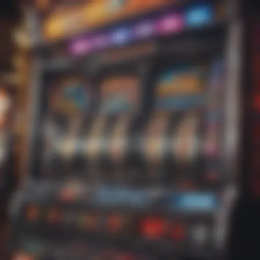 Colorful slot machine showcasing prize potential