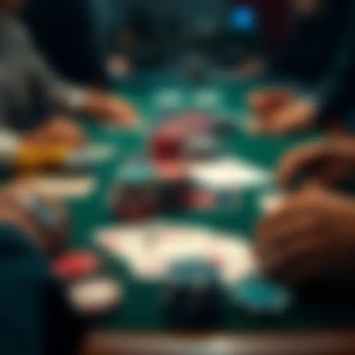 Understanding Betting Strategies in Texas Hold'em Strategic betting layout with cards and chips
