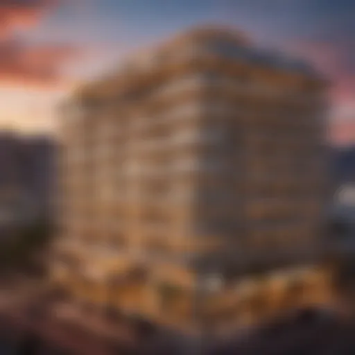 Stunning view of the Rio All-Suites exterior at sunset