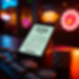 A digital lottery ticket displayed on a modern smartphone