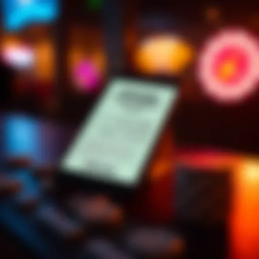 A digital lottery ticket displayed on a modern smartphone