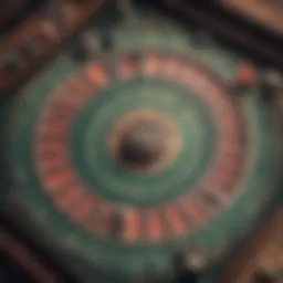 A vintage gambling board game showcasing intricate designs.