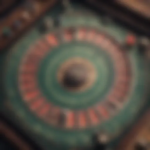 A vintage gambling board game showcasing intricate designs.