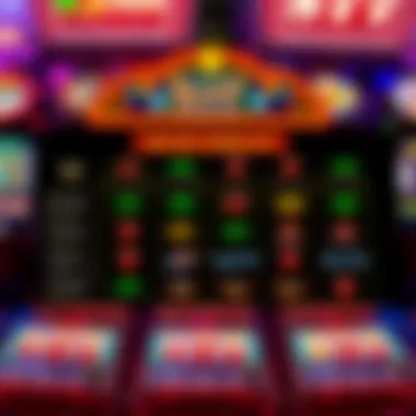 Comparison chart of various online platforms offering slot games