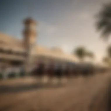 A scenic view of Gulfstream Park during a race day