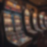 Vibrant gaming interface showcasing various slot machines