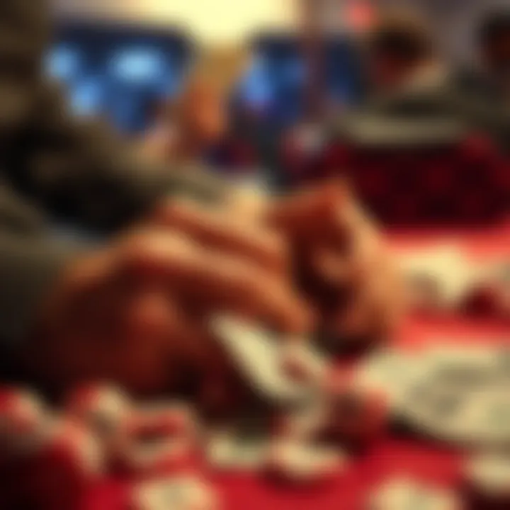 Visual representation of financial loss